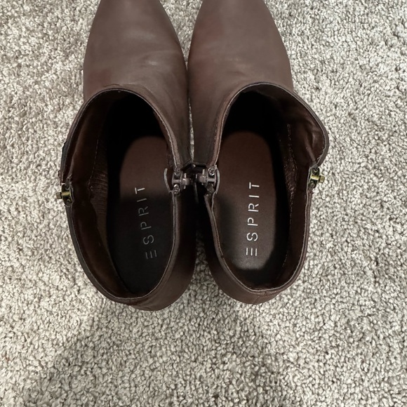 Esprit Dark Brown Ankle Booties - Picture 4 of 6